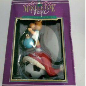 Mistletoe Magic Bear on Soccer Ball